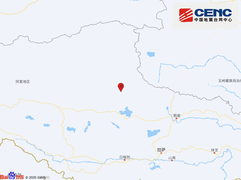 西藏那曲市双湖县发生5.0级地震
