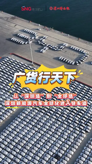 广货行天下｜从“深圳造”到“全球选” 深圳新能源汽车全球化进入快车道