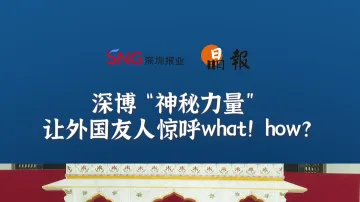 晶报10分钟丨深博“神秘力量”让外国友人惊呼what！how?