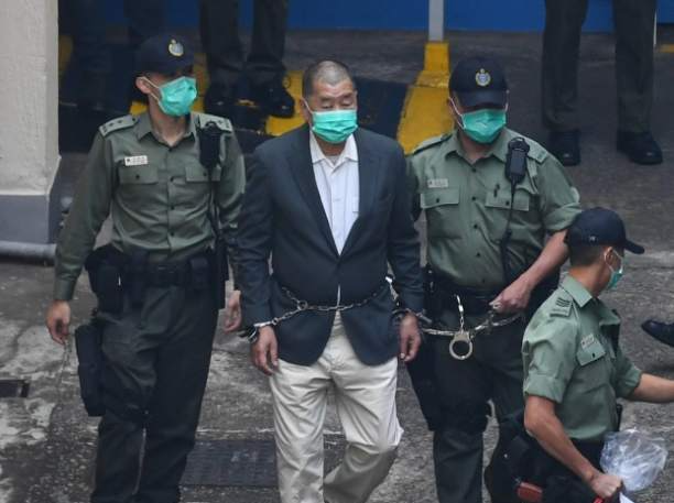 黎智英被判处20年有期徒刑