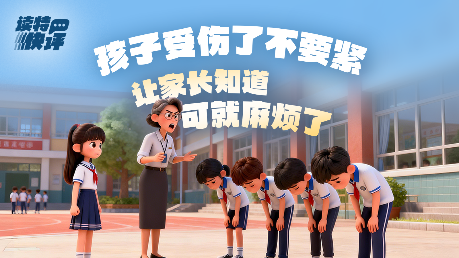 读特快评｜初中女生被围殴，学校不通知家长是“很糟糕的一课”