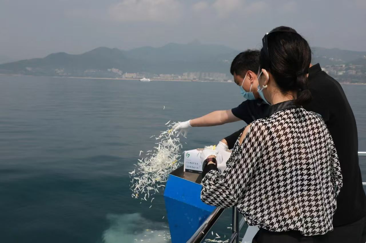 深圳市第53次海葬活动举行，10位“无语体师”魂归大海