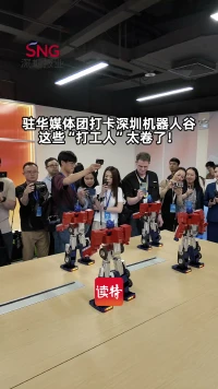 驻华媒体团打卡深圳机器人谷，这些“打工人”太卷了！