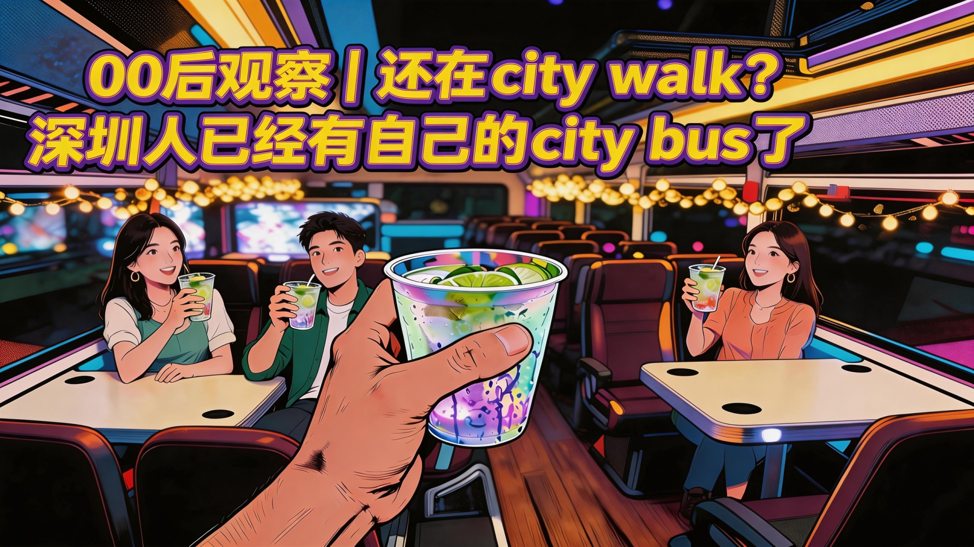 00后观察 | 还在city walk？深圳人已经有自己的city bus了
