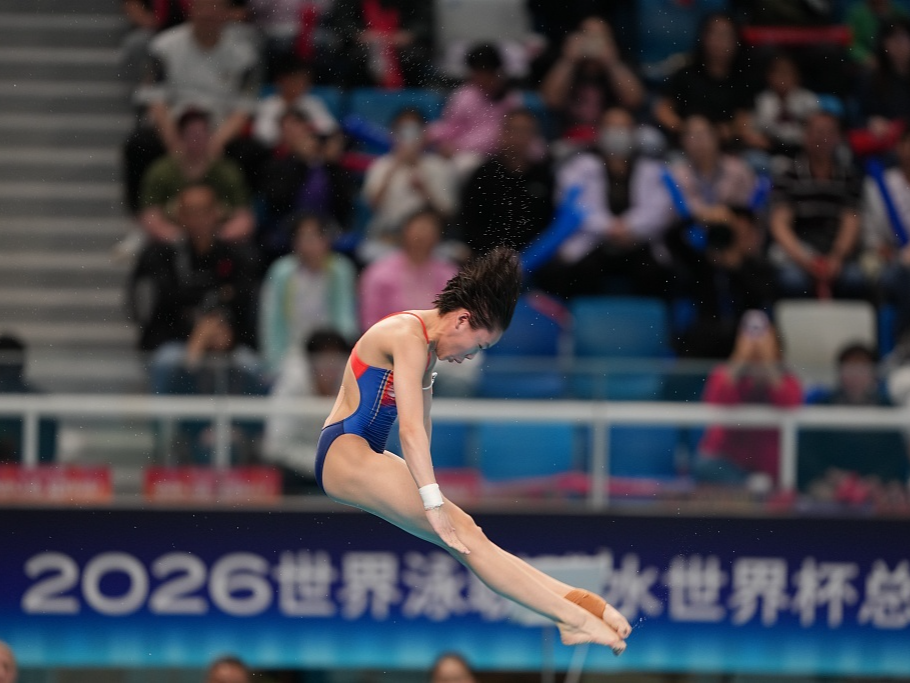 15岁蒋林静首夺跳水世界杯总决赛女子10米台冠军