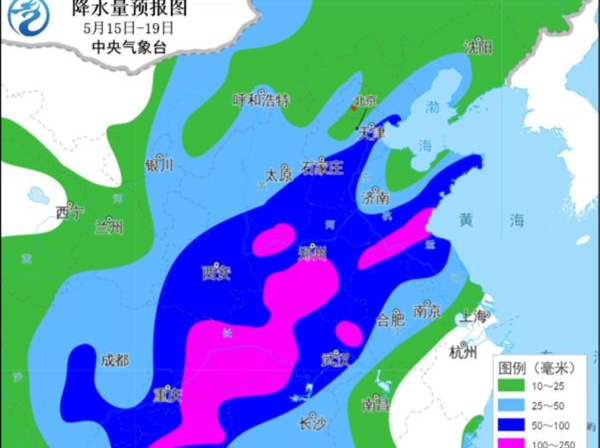 中东部大范围降雨波及十余省份 专家：华北等地降雨强度同期少见