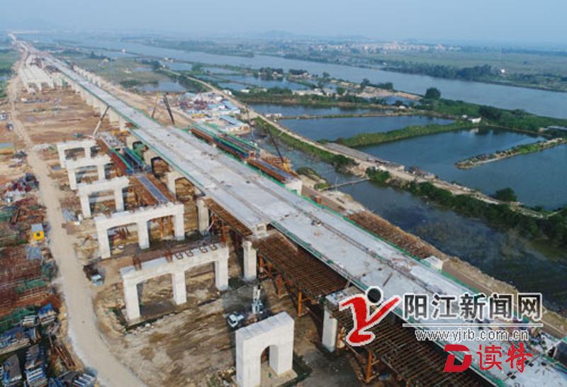 深茂铁路阳江站实现主线全线贯通