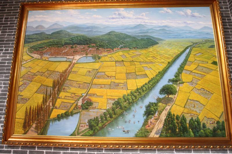 两幅油画重现东莞古村之世外桃源