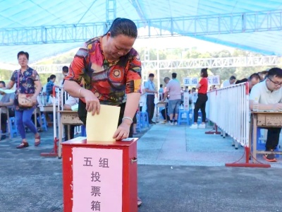 东莞塘厦2万多名选民票选“村官”