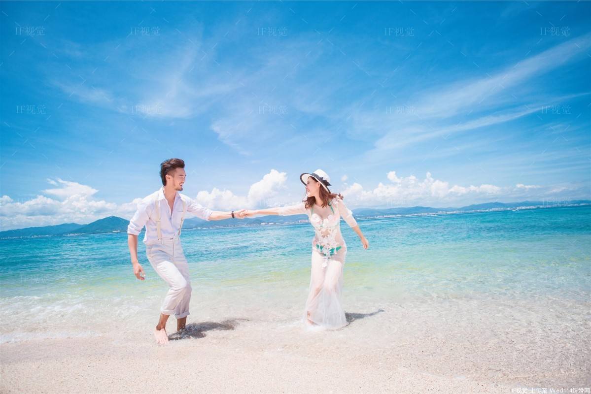 玫瑰海岸：婚纱摄影从沙滩走向海洋天空