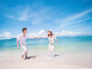 玫瑰海岸：婚纱摄影从沙滩走向海洋天空