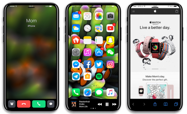 千呼万唤 最新iPhone 8渲染图来啦！