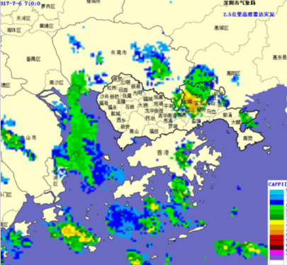 出门要带伞，6日晨全市受雷电局地有强降水