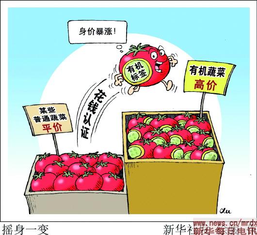 普通蔬菜带个“绿牌”价涨几倍，业内：花钱就能贴牌