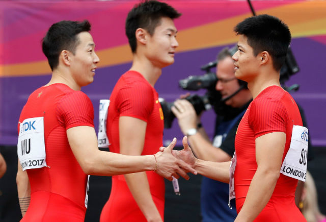 一波三折 中国男队晋级世锦赛4X100米接力决赛