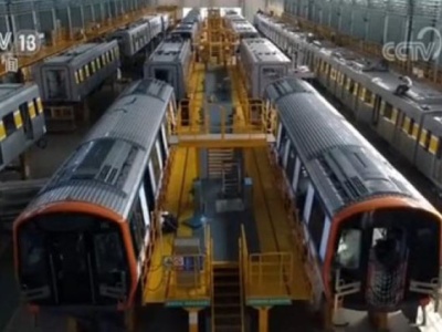 厉害了！“中国制造”地铁将出口美国,首批列车下线