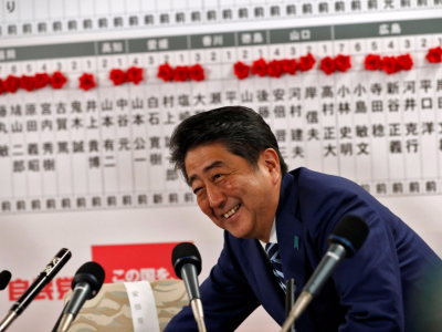 日本执政联盟在众议院选举中获胜 安倍预计将连任首相