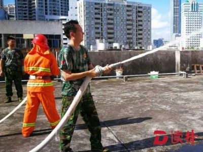 桂园社区开展联动应急消防演练