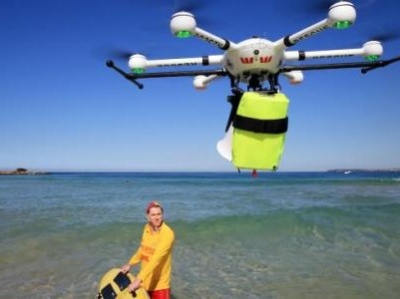 澳大利亚多处海滩用无人机盯鲨鱼 准确率达90% 