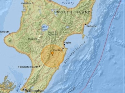 新西兰北岛东部发生5.2级地震 周边地区震感强烈