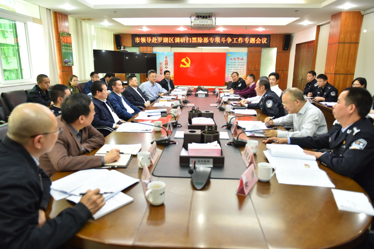 深圳市领导率队到罗湖专题调研扫黑除恶专项斗争工作