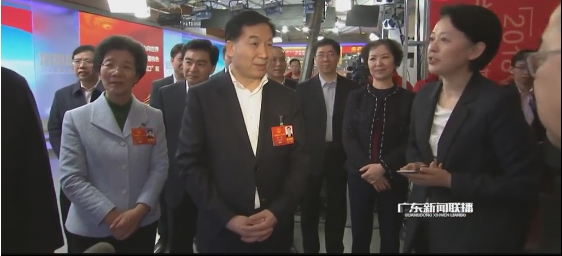 李希马兴瑞李玉妹王荣看望参加全国两会报道的广东省新闻工作者