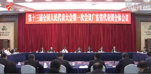 广东代表团审议国务院机构改革方案  李希马兴瑞等代表发言
