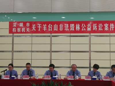 深圳市检察院召开羊台山非法毁林公益诉讼案件约谈会