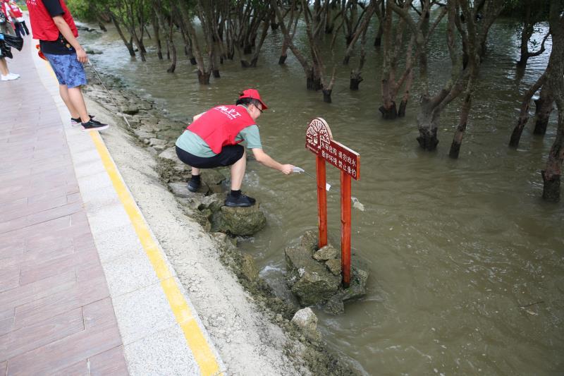 沿红树林水域清垃圾!深圳海事志愿者开展保护环境活动