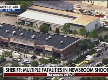 美国马里兰州一报社发生枪击事件致5人死亡 