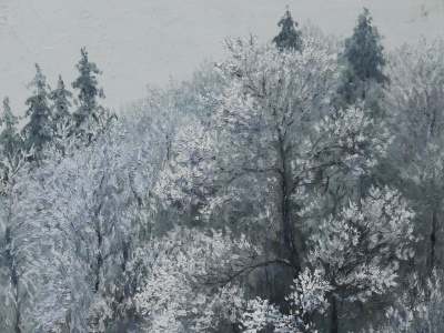 看展｜夏日凉意，顾孔锋油画作品展呈现雪中美景