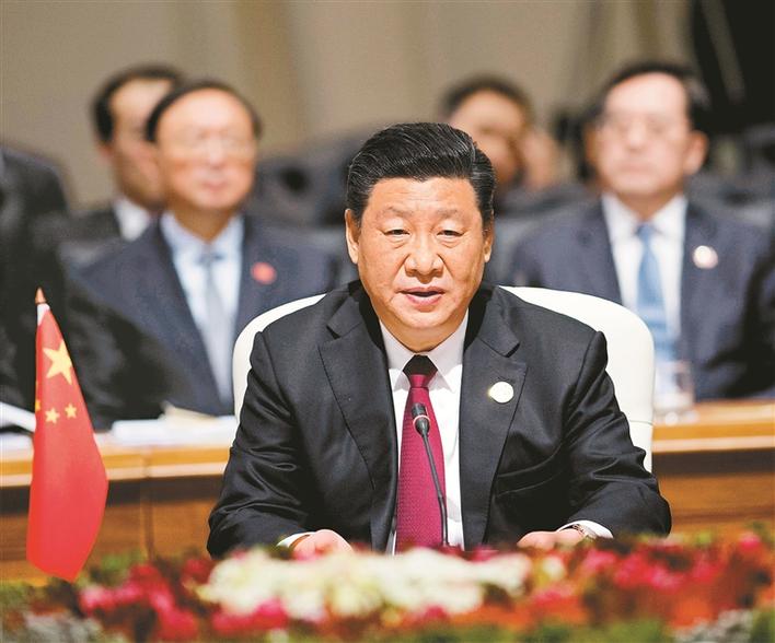 习近平出席金砖国家领导人第十次会晤并发表重要讲话