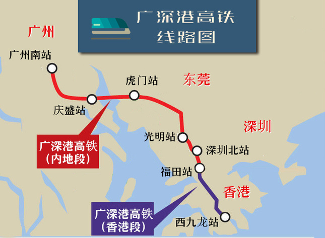 广深港高铁顺利完成试运行
