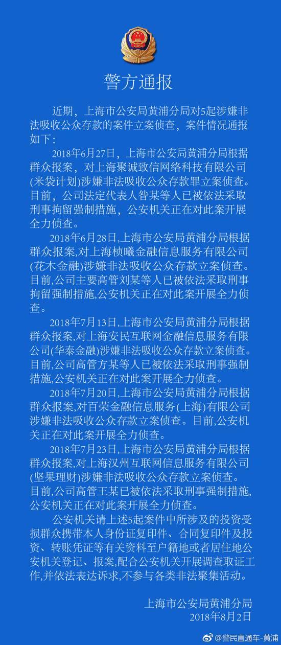 上海警方展开P2P行业大搜查 已对华泰金融等立案侦查