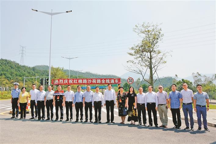 全市最大“断头路”成为历史 沙荷路-盐排高速立交通车