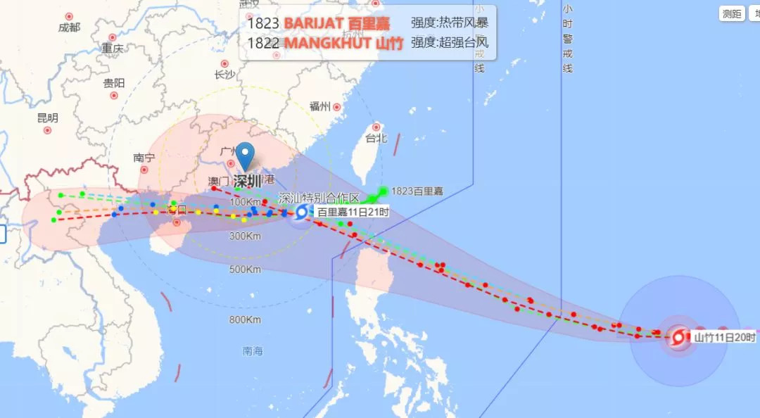 台风“百里嘉”先于“山竹”影响深圳，今起到周末远离这些地儿！