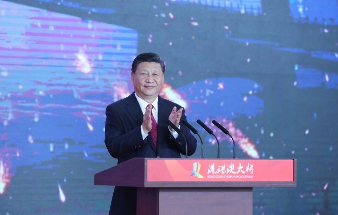 习近平宣布：港珠澳大桥正式开通