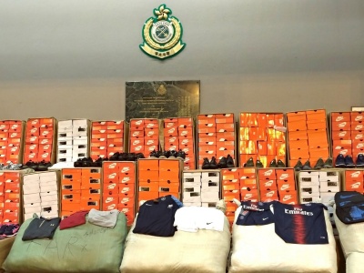 香港海关已经检获约5.8万件怀疑冒牌货物