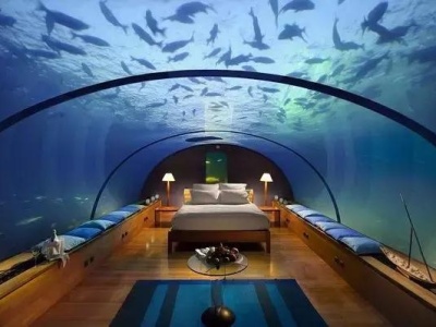 马尔代夫建首家豪华海底酒店：可在客房观赏海洋生物！