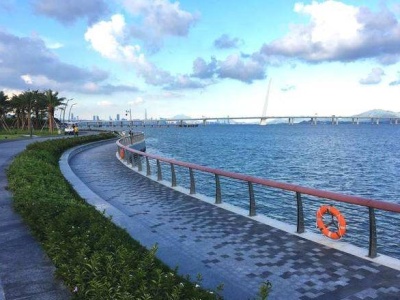 深圳湾滨海休闲带西段延长段月底开放