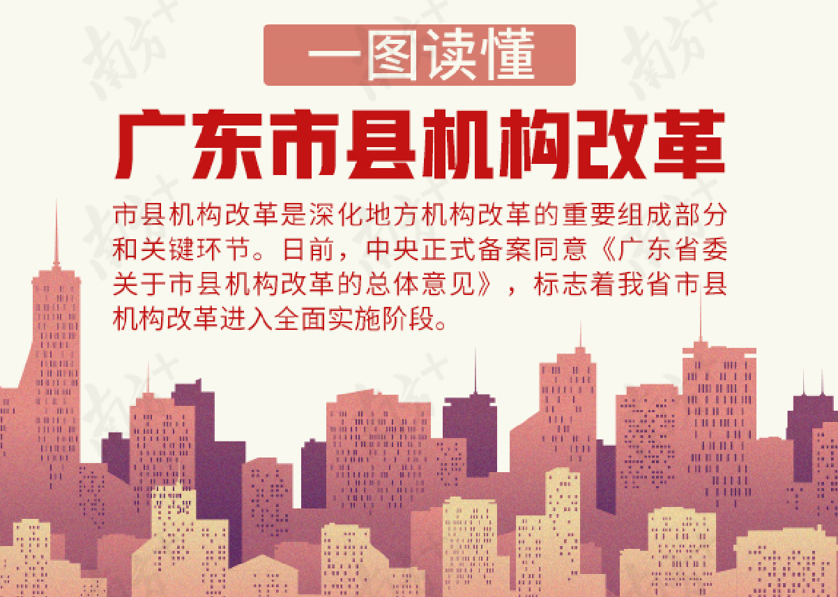 一图读懂 | 广东市县机构改革进入全面实施阶段