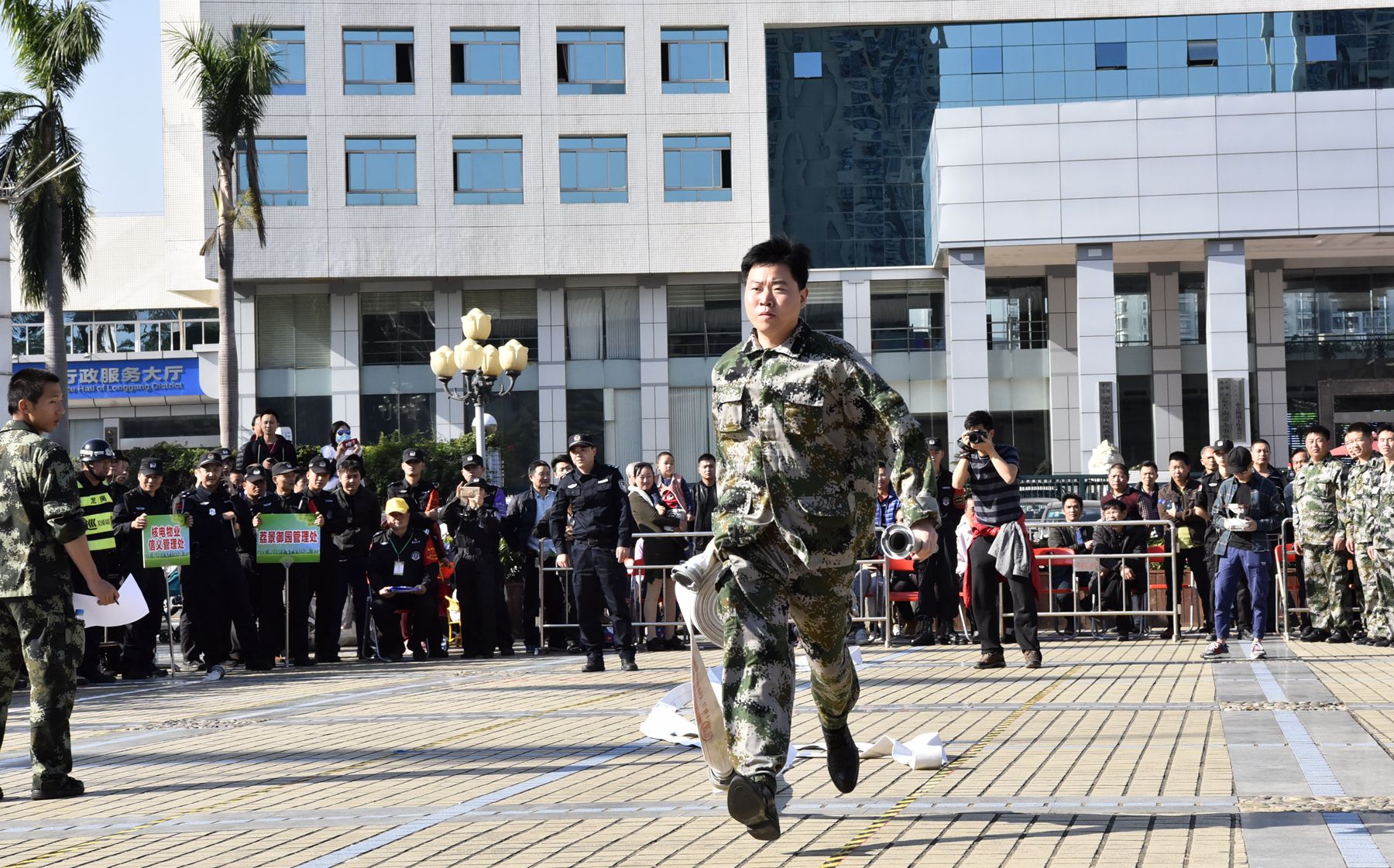 物业人防有没有保障？龙岗警方组织保安“比武”见真章