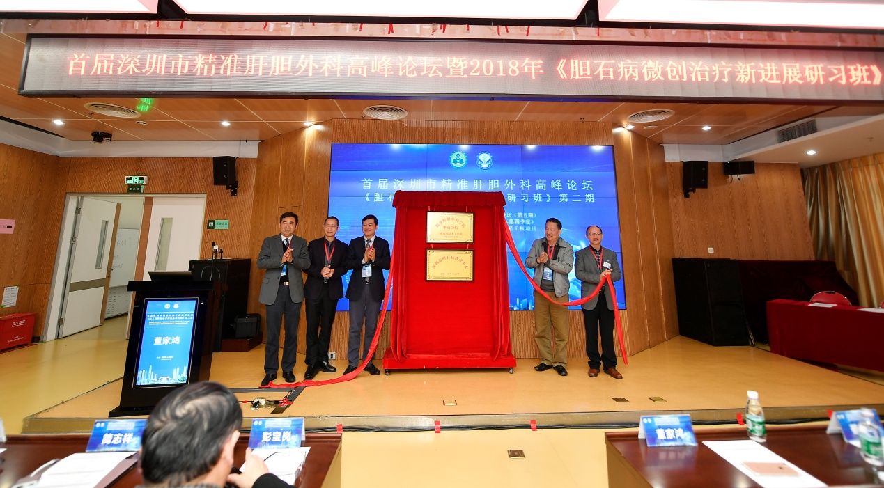 深圳市胆石病诊疗中心成立 精准肝胆外科学院华南分院挂牌