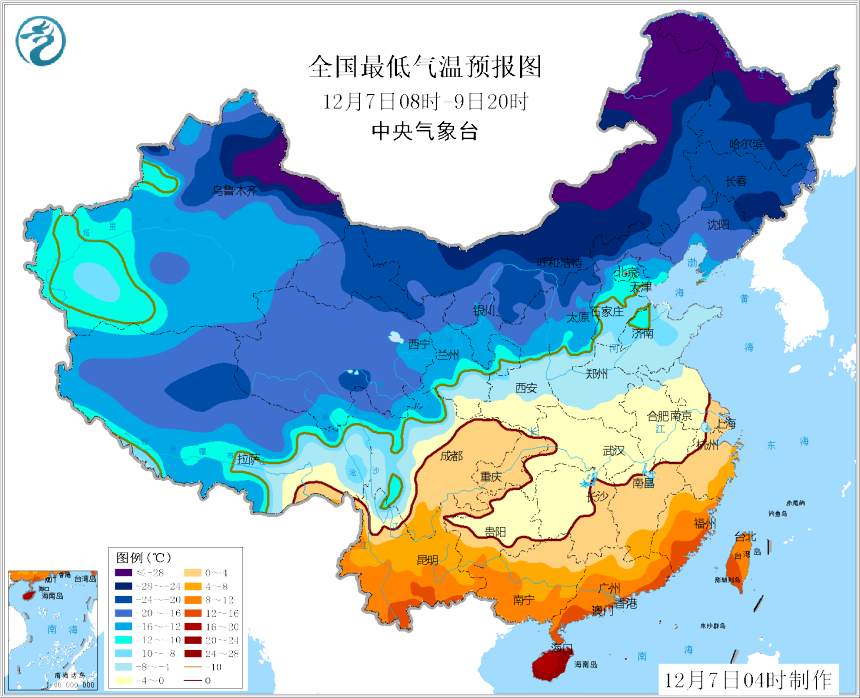 大雪节气“冷”字当头！南方将迎强冷空气！