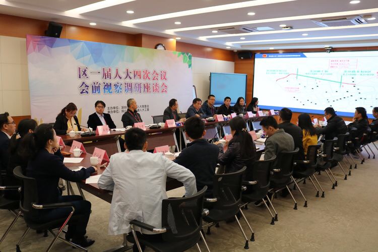 龙田街道召开区一届人大四次会议前视察调研座谈会