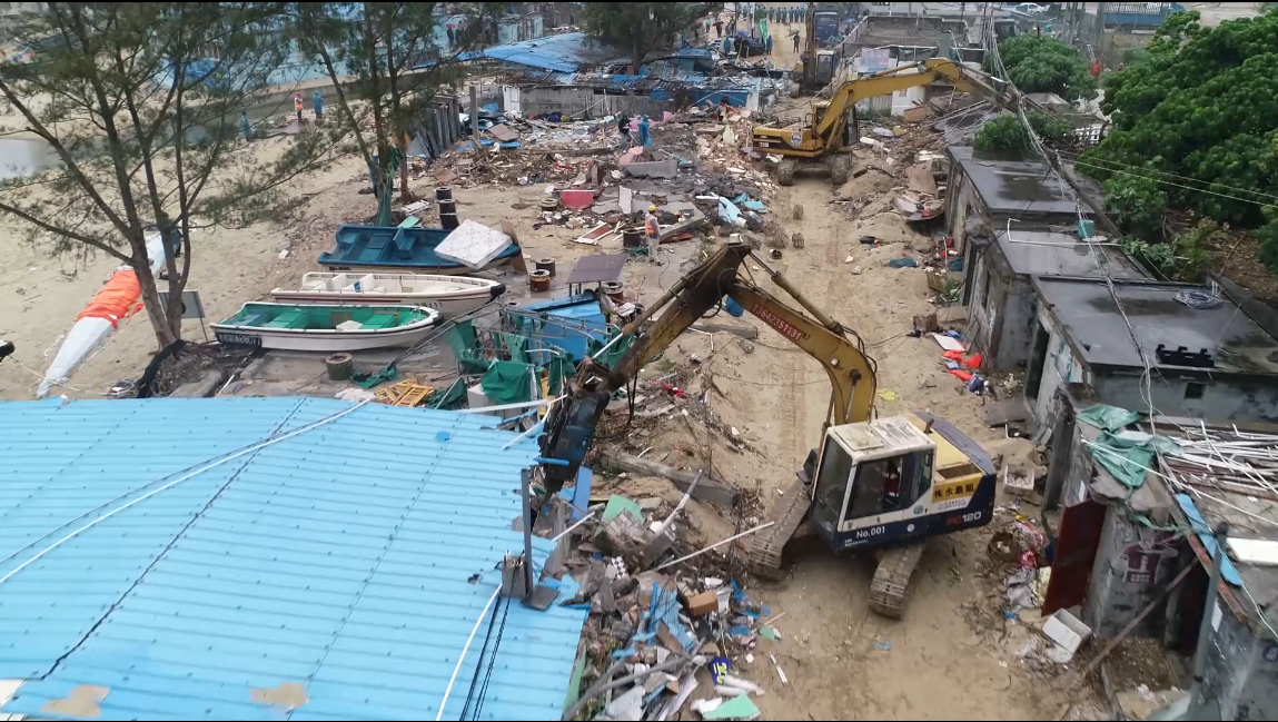 西涌灾后重建整治提升工作取得新突破！累计拆除111栋7000平米建筑