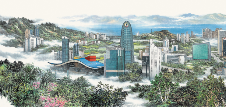 40米长卷《深圳盛景图》惊艳亮相！深圳大型艺术创作展开幕