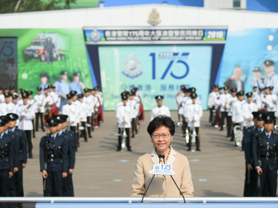 林郑月娥高度赞扬香港警队