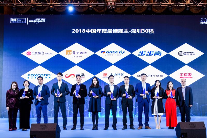 “2018中国年度最佳雇主”深圳榜单发布，看看你家公司上榜没~