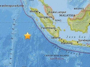 印尼西苏门答腊省附近海域发生6级地震！暂无伤亡报告